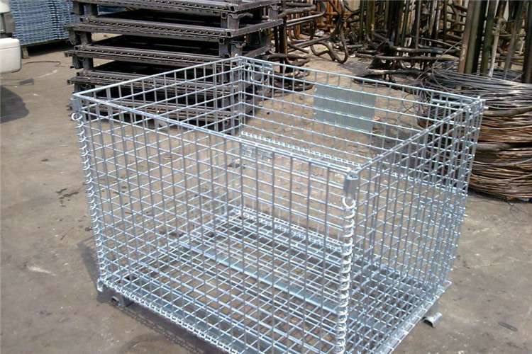 材质达标也不能说移动式仓库笼就合格了，网片和移动式仓库笼底座的焊接需要焊接牢固